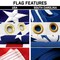 G128 Combo Pack: 25 Ft Telescoping Aluminum Flagpole (Silver) & American and South Carolina Flags 3x5 Ft, Both StormFlyer Series Embroidered 220GSM Spun Polyester | Pole with Flags Included